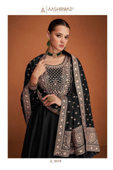 Heavy Premium Silk With Embroidery Sequence Work Suit